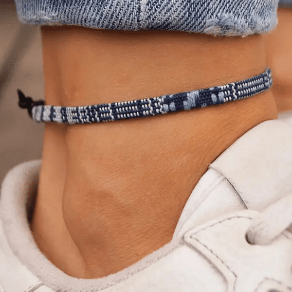 پابند Unisex گره بافی مدل آبی سورمه ای