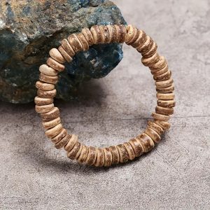 دستبند Unisex بوهمین مهره چوبی