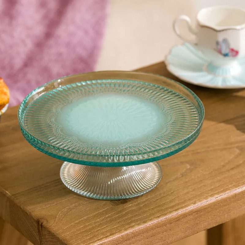 ظرف پذیرایی پایه دار السی هوم LCW Home مدل Mini Blue Cake Stand