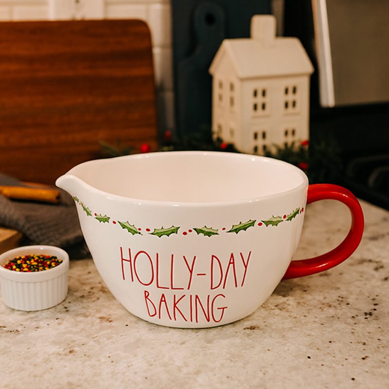 کاسه شیرینی پزی کریسمسی Holly-Day Baking