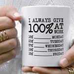ماگ سرامیکی با طرح استفاده از 100% پتانسیل در کار