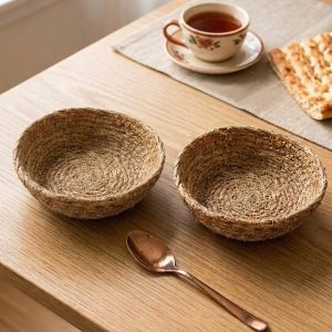 کاسه حصیری کنفی جفت قطر 10 سانتی متر