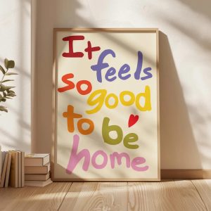 تابلو دکوراتیو Good To Be Home - سایز 40*60 سانتی متر